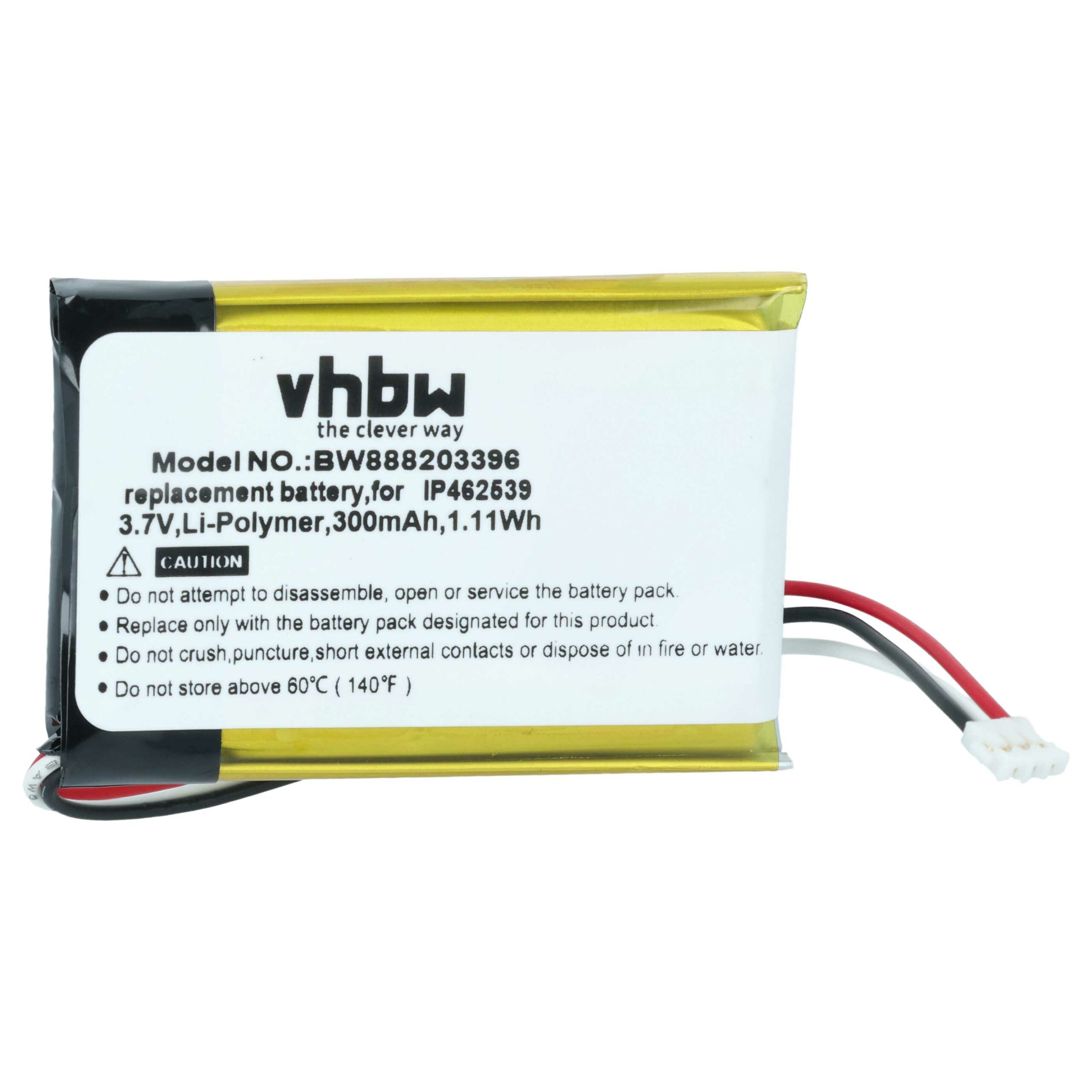 Bateria vhbw para Phonak IP462539 - 300 mAh 3.7 V Li-polímero - Image 3