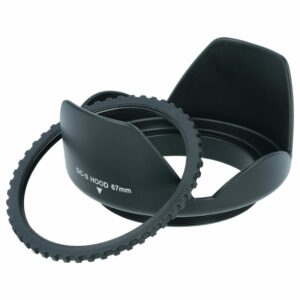 Parasol para Objetiva 67 mm, Plástico Preto vhbw