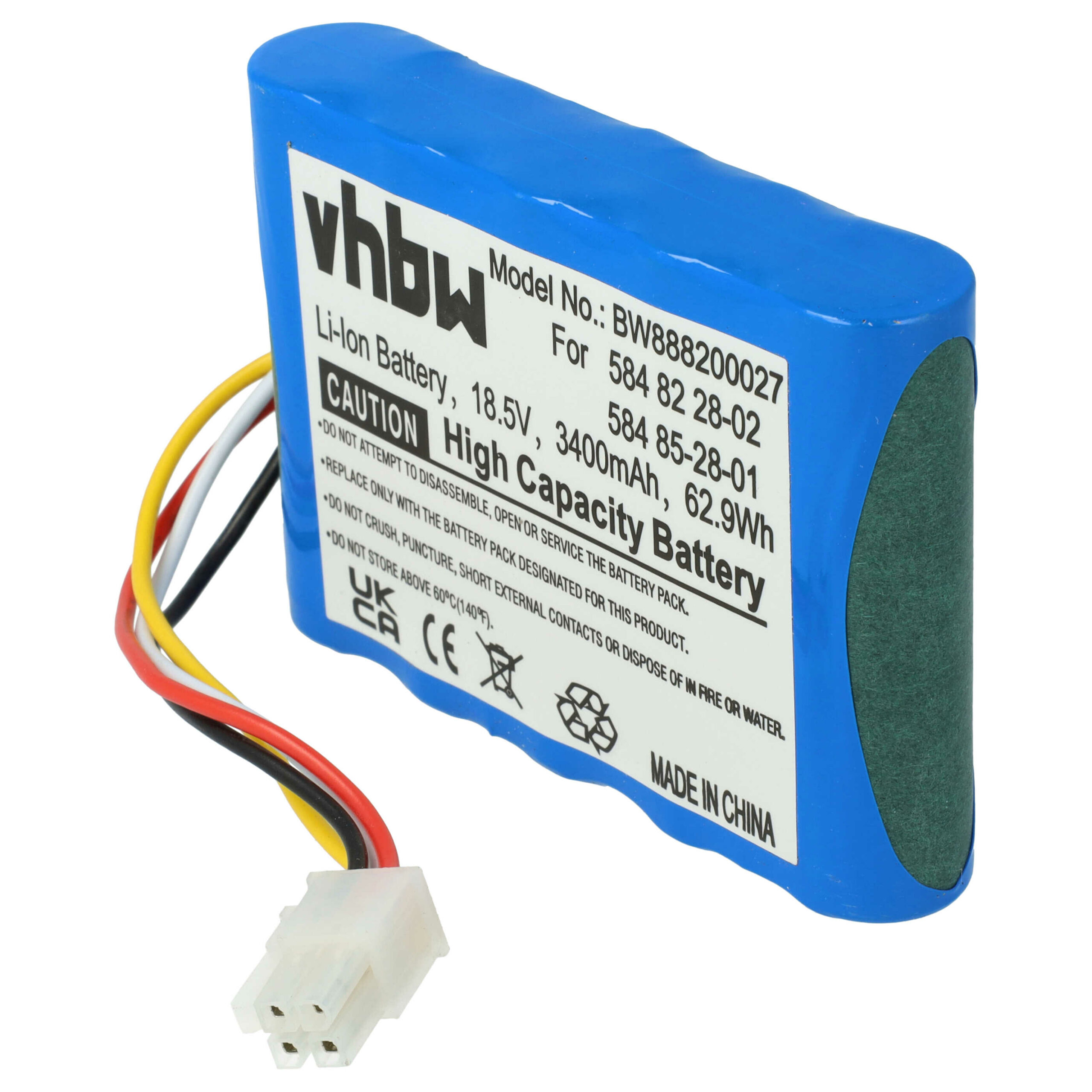 Bateria vhbw 3400 mAh 18.5 V Li-Ion para Gardena City e Husqvarna Automower 310, 315x - Image 3