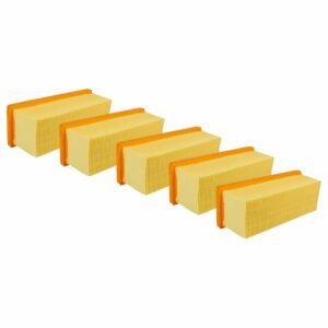 Pack de 10 filtros plissados para aspirador Kärcher 6.414-498.0 vhbw