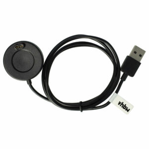 Estação de Carregamento USB para Smartwatch Garmin - Substitui 8013048 - 100 cm, Preto
