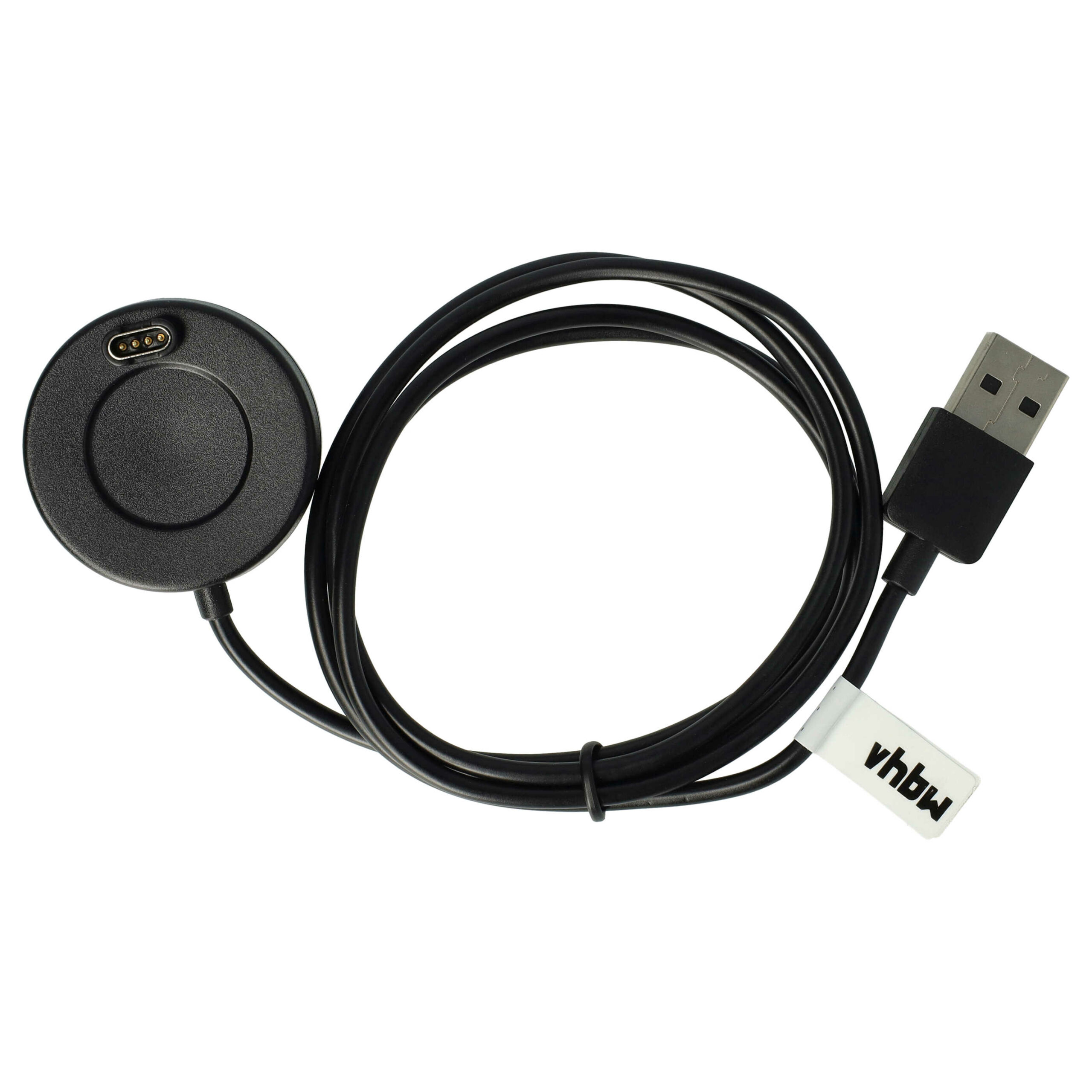 Estação de Carregamento USB para Smartwatch Garmin - Substitui 8013048 - 100 cm, Preto