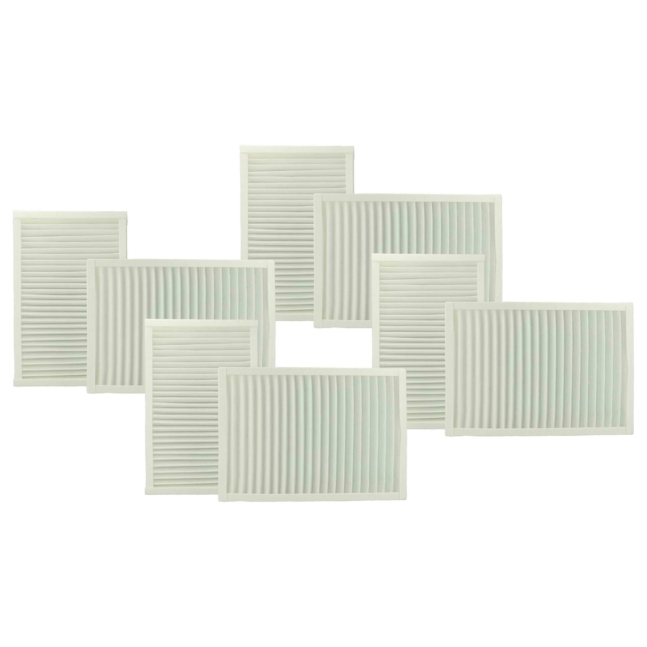 Conjunto de 8 Filtros vhbw para Sistema de Ventilação Viessmann 7543981 - Filtro de Escape (G4) e Filtro de Entrada (F7)