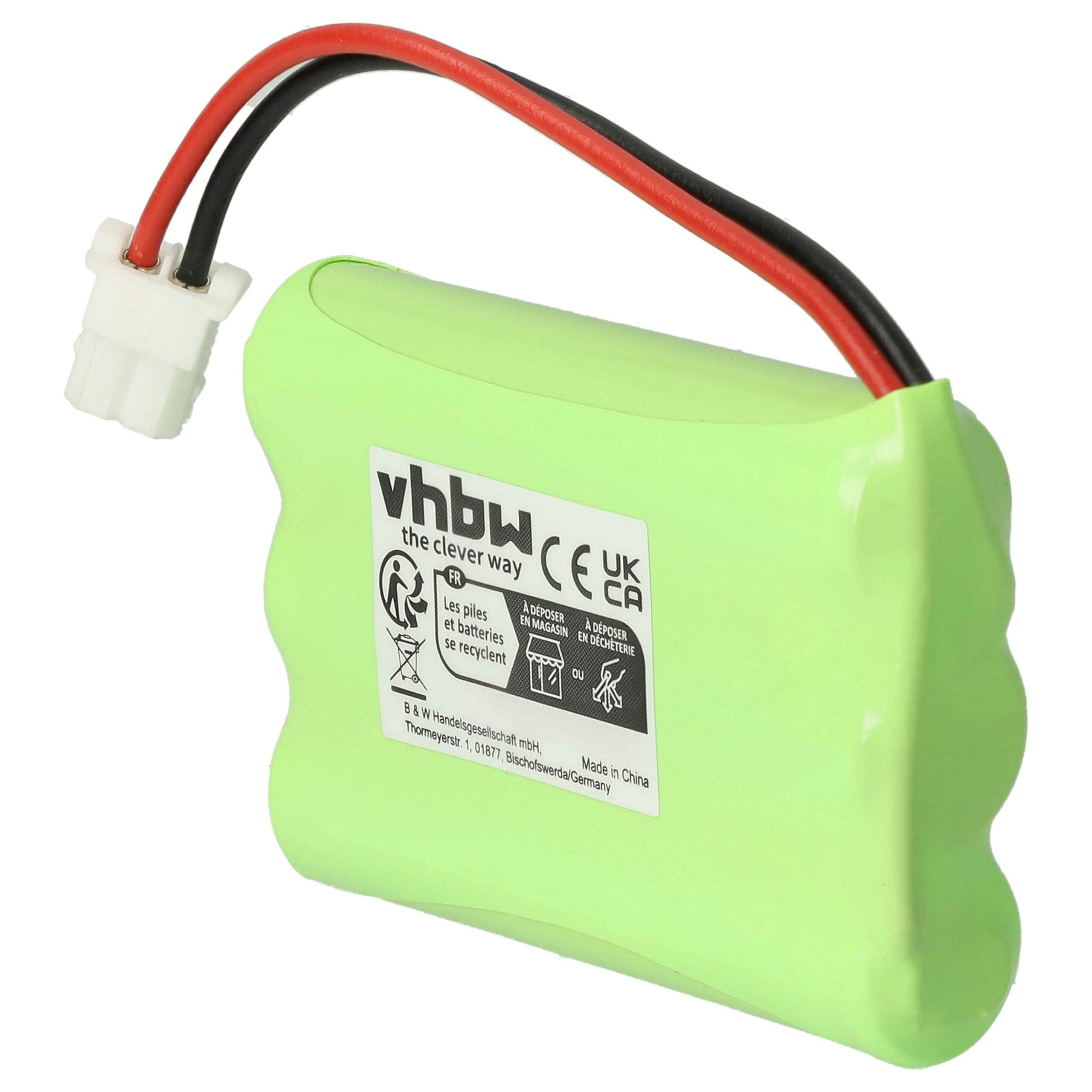 Bateria vhbw para Monitores de Bebé Motorola, Fisher-Price, V-Tech - 700 mAh 3.6V NiMH - Image 2