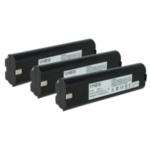 3x Bateria compatível Makita 193890-9, 193889-4, 192533-0, 191681-2 - 3000 mAh, 9.6 V, NiMH