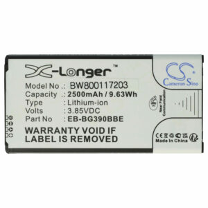 Bateria para Telemóvel Samsung EB-BG390BBE, EB-BG390BBEGWW - 2500 mAh 3.85 V Li-Ion com NFC
