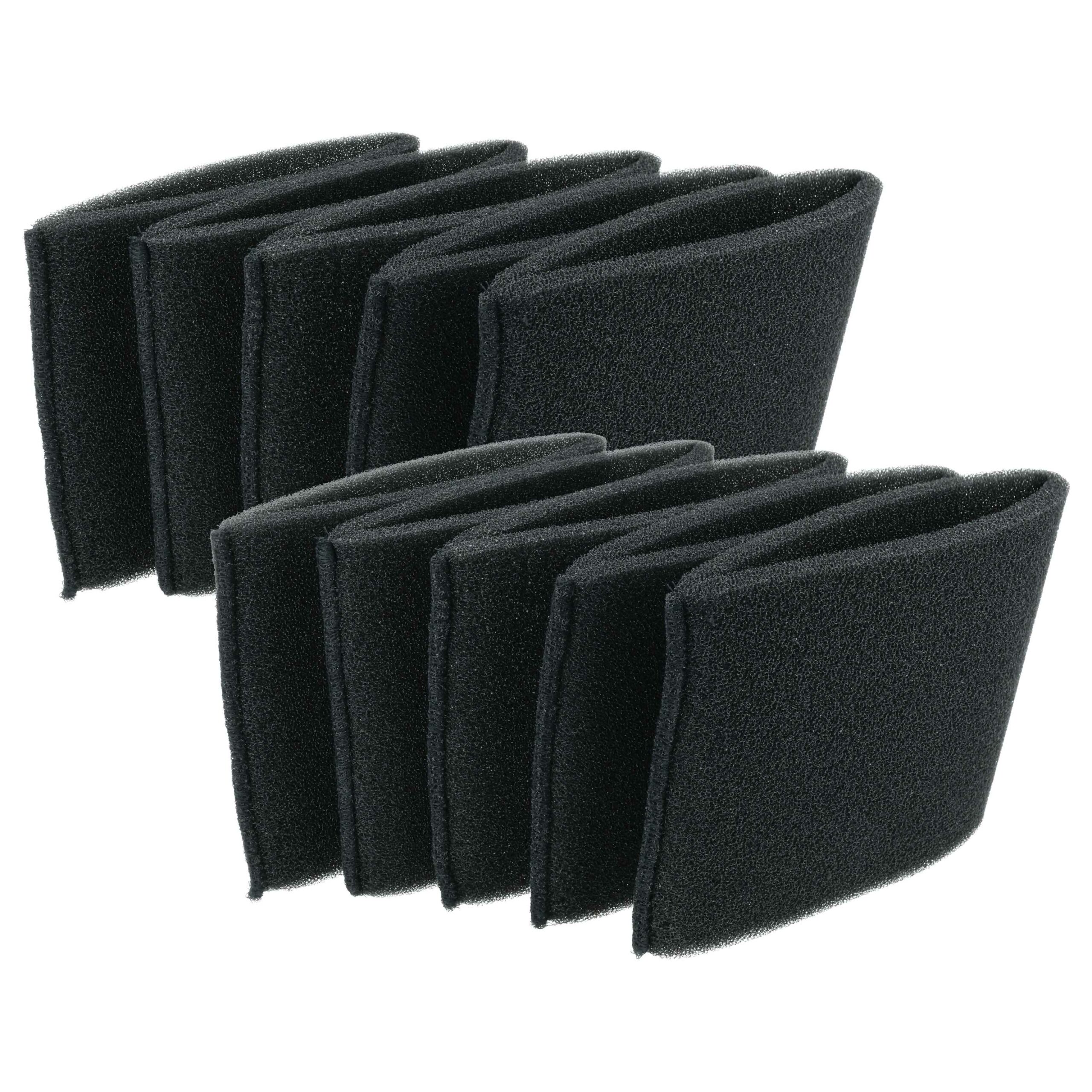 10x Filtros de Espuma vhbw para Aspirador Einhell - Substitui Acessório 2351132
