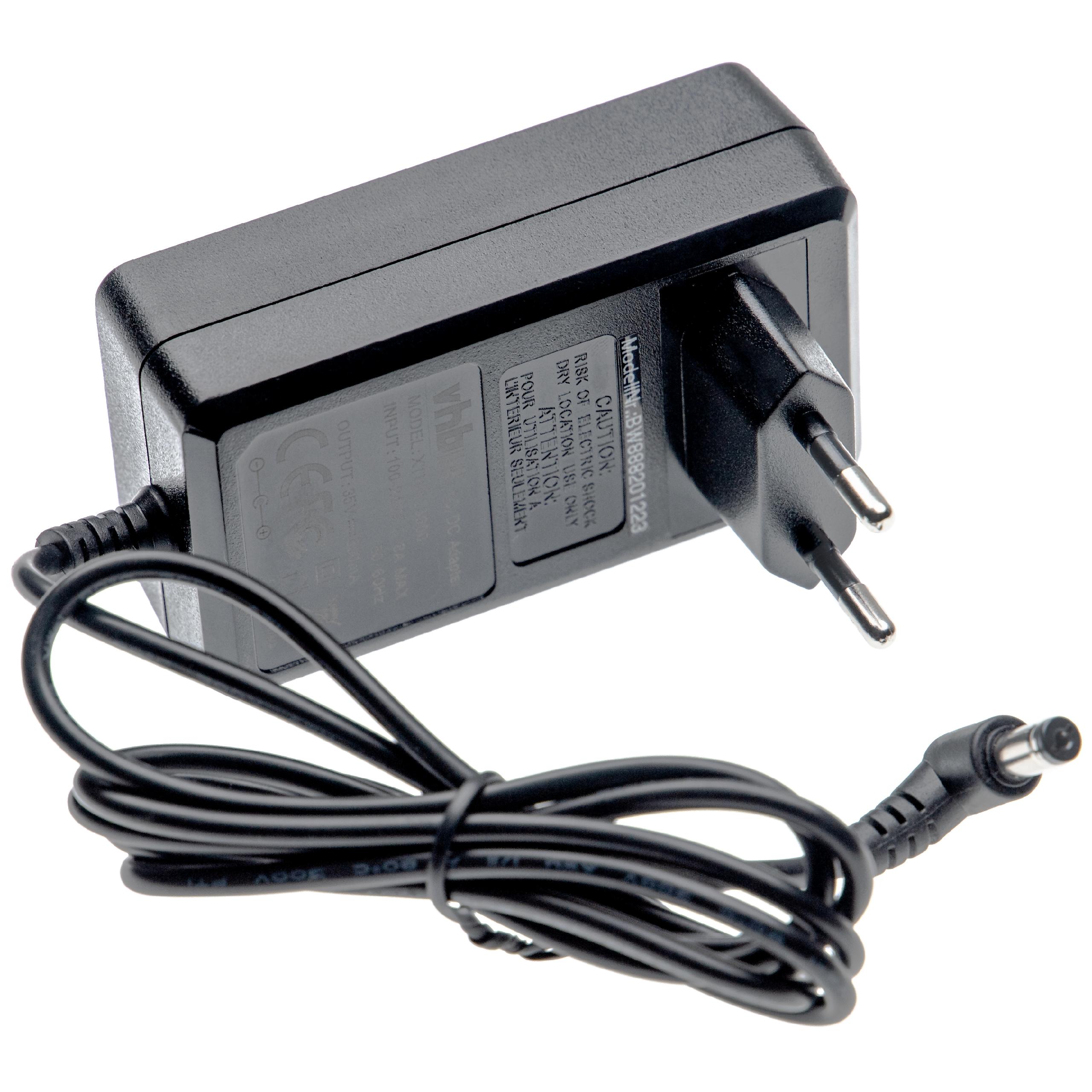 Carregador compatível vhbw para Electrolux e AEG aspirador sem fios (substitui 140076054083, 0090146925)