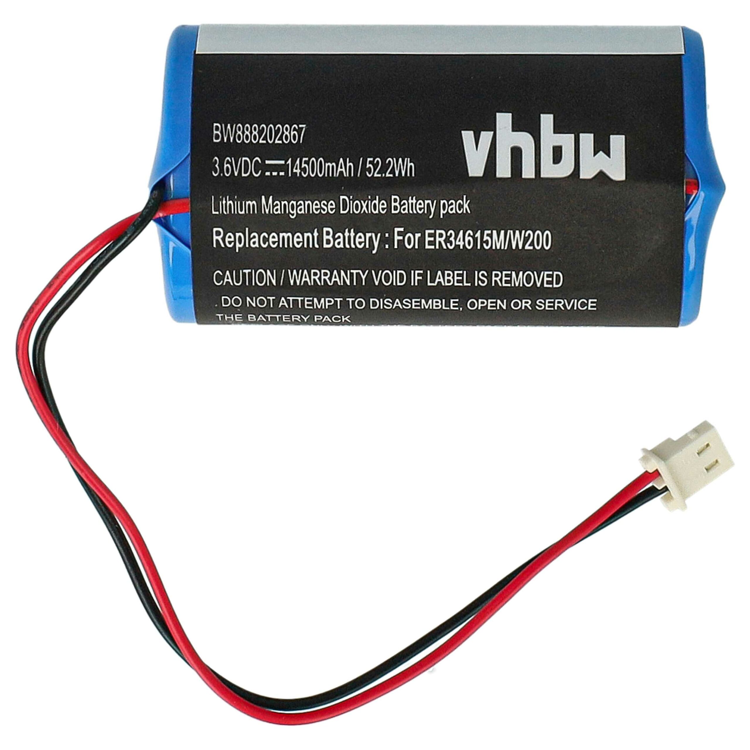 Bateria vhbw 2x compatível Visonic 0-9912-K, ER34615M, 88030498 - 14500 mAh 3.6V Li-SOCl2 - Image 3