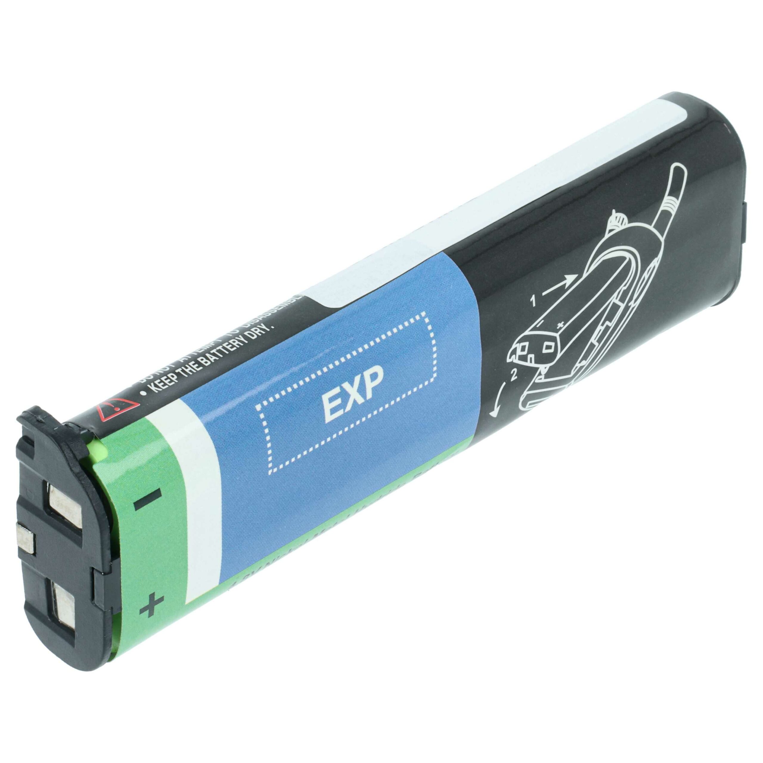 2x Bateria para Rádio Motorola NNTN4190, NTN8657, NTN8970A, NNTN4190A, NNTN4190AR - 1200 mAh 4.8 V NiMH - Image 2
