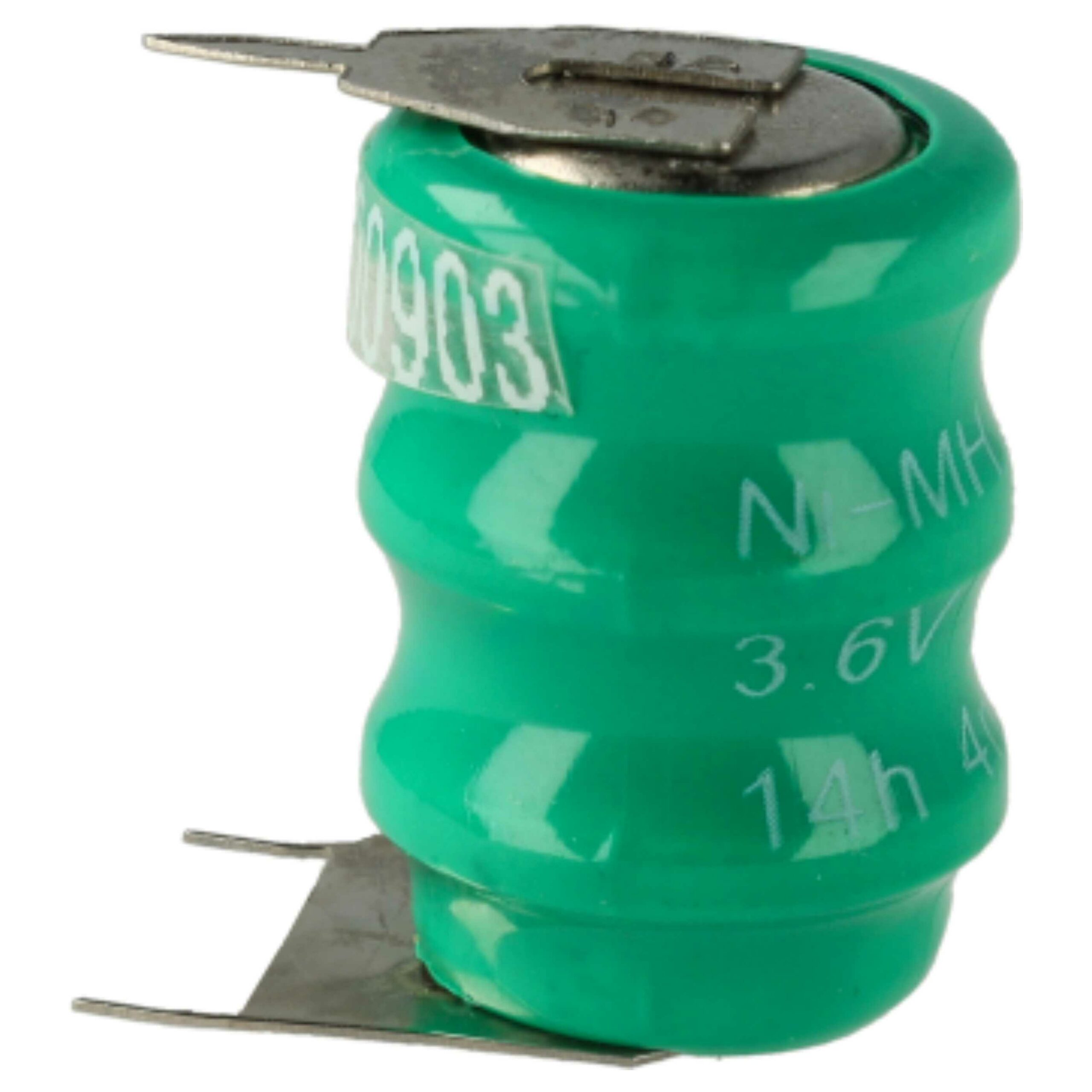 10x Pilhas Botão Recarregáveis V40H 3 Pinos 40 mAh 3.6V NiMH vhbw - Image 2