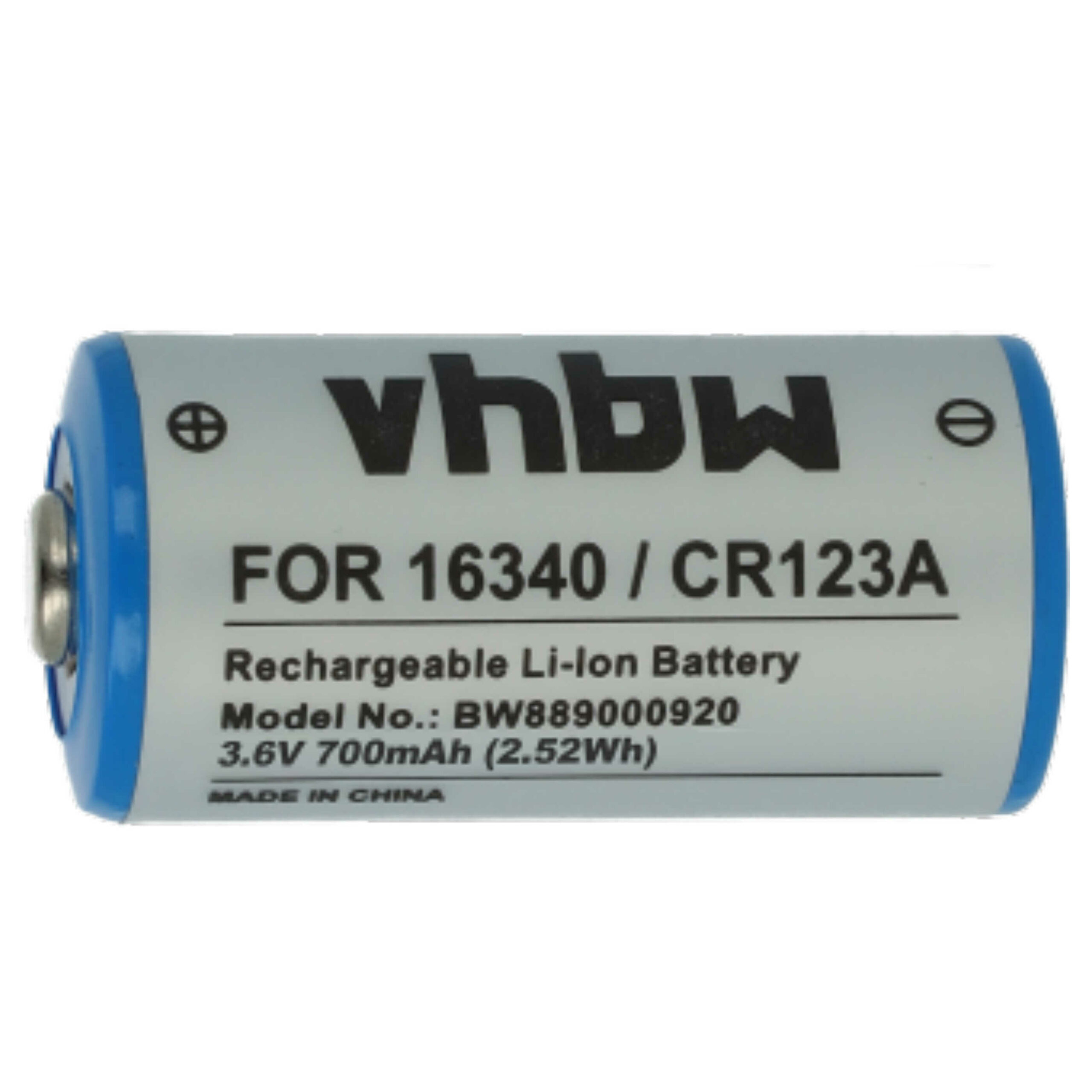 Carregador Duplo vhbw com 2x Bateria CR123A (700 mAh) - Compatível Gigaset, Sommer e outros - Image 3