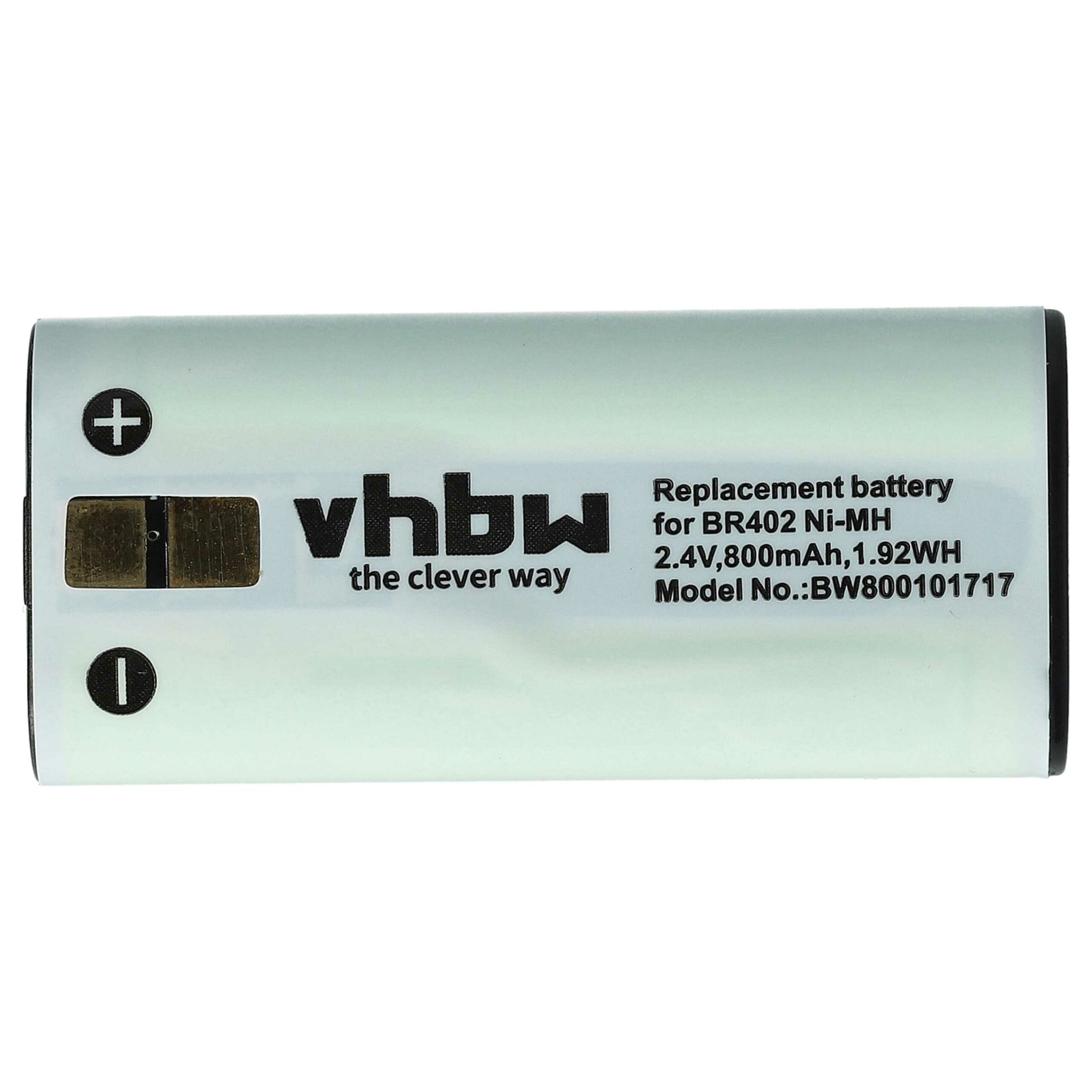 Bateria vhbw substitui Olympus BR403, BR402 - 800 mAh 2.4 V NiMH - Image 3