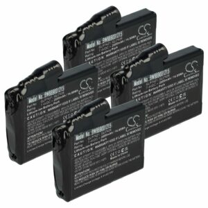 Bateria para Luvas Aquecidas de Motociclista Glovii GLP7421 GLI7426 - 2000 mAh 7.4V Li-Ion (Pack 4x)