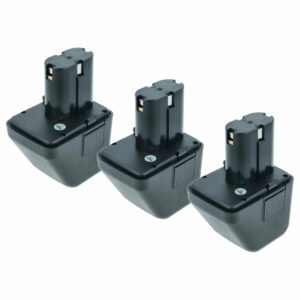 Pack 3 Baterias vhbw para Gesipa 70291510061 - Pistola de Rebites - 1500 mAh, 12 V, NiMH