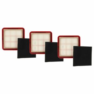 Pack 3x Filtros de Espuma para Aspirador Grundig 9178015317 (14,3 x 14,3 cm) - vhbw