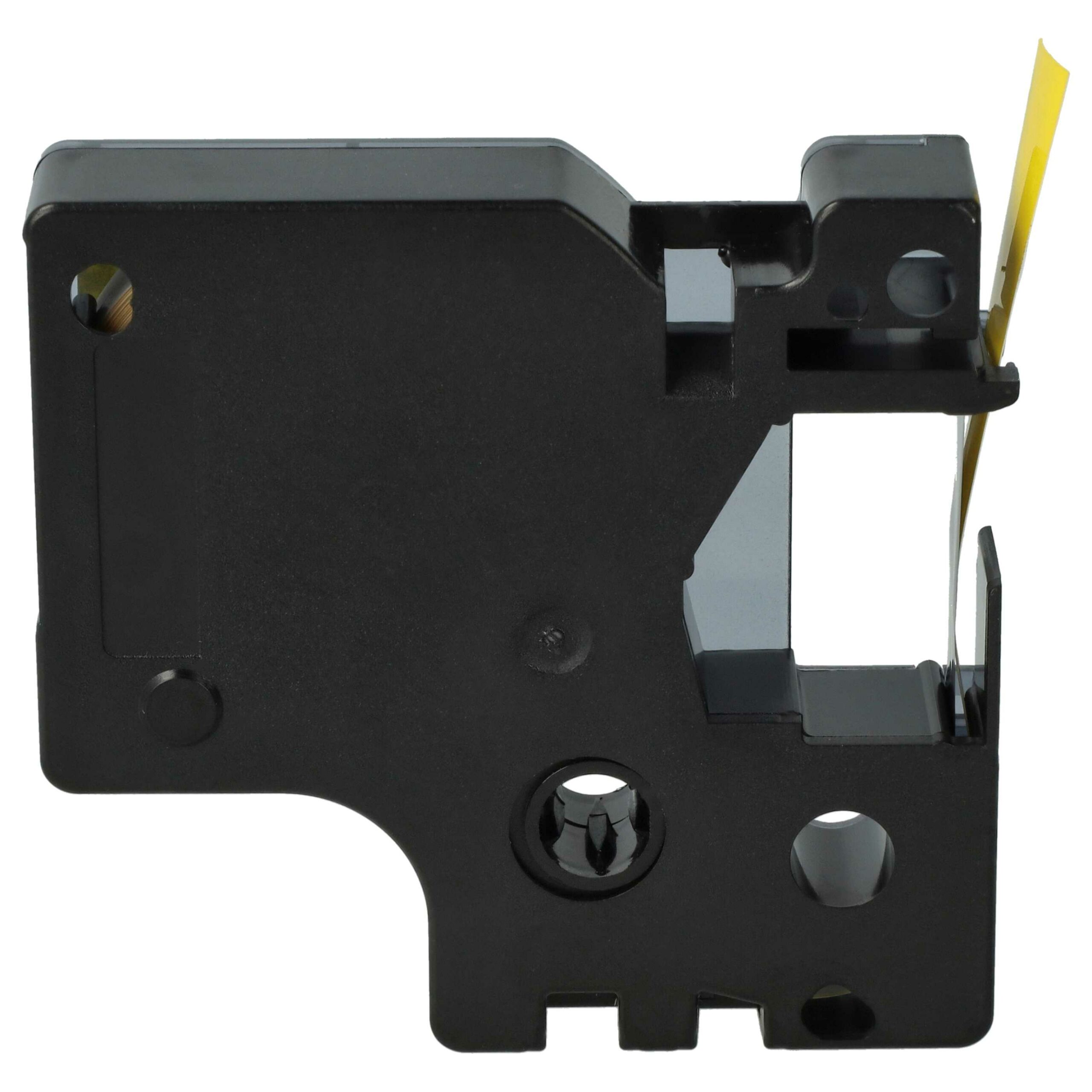 Fita de Etiquetas compatível com Dymo D1, 40918 - 9 mm Preto sobre Amarelo - Image 4