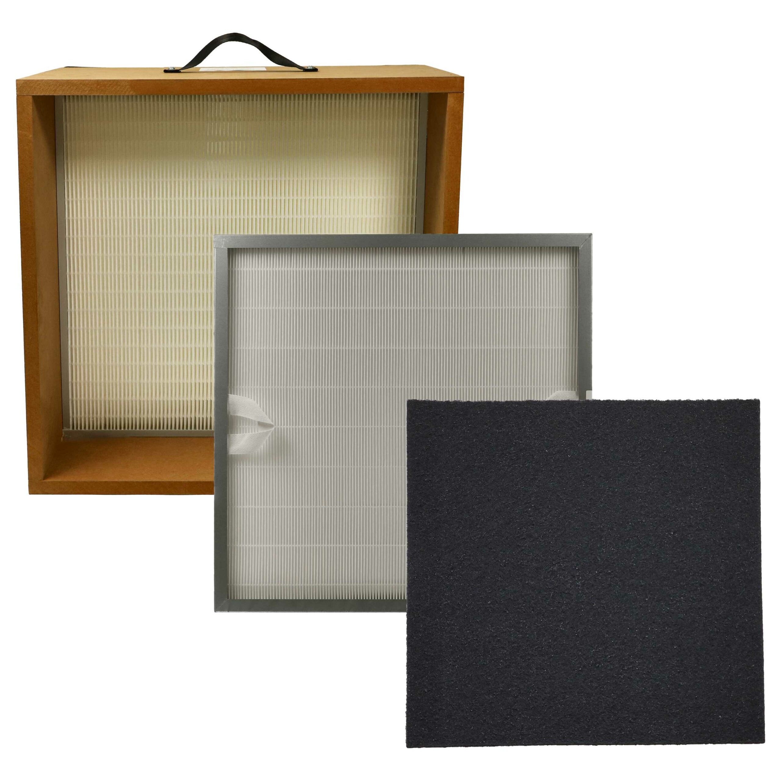 Conjunto de 3 Filtros (Pré-filtro, HEPA e Carvão Ativado) vhbw para Teka, ELMAG e KEMPER