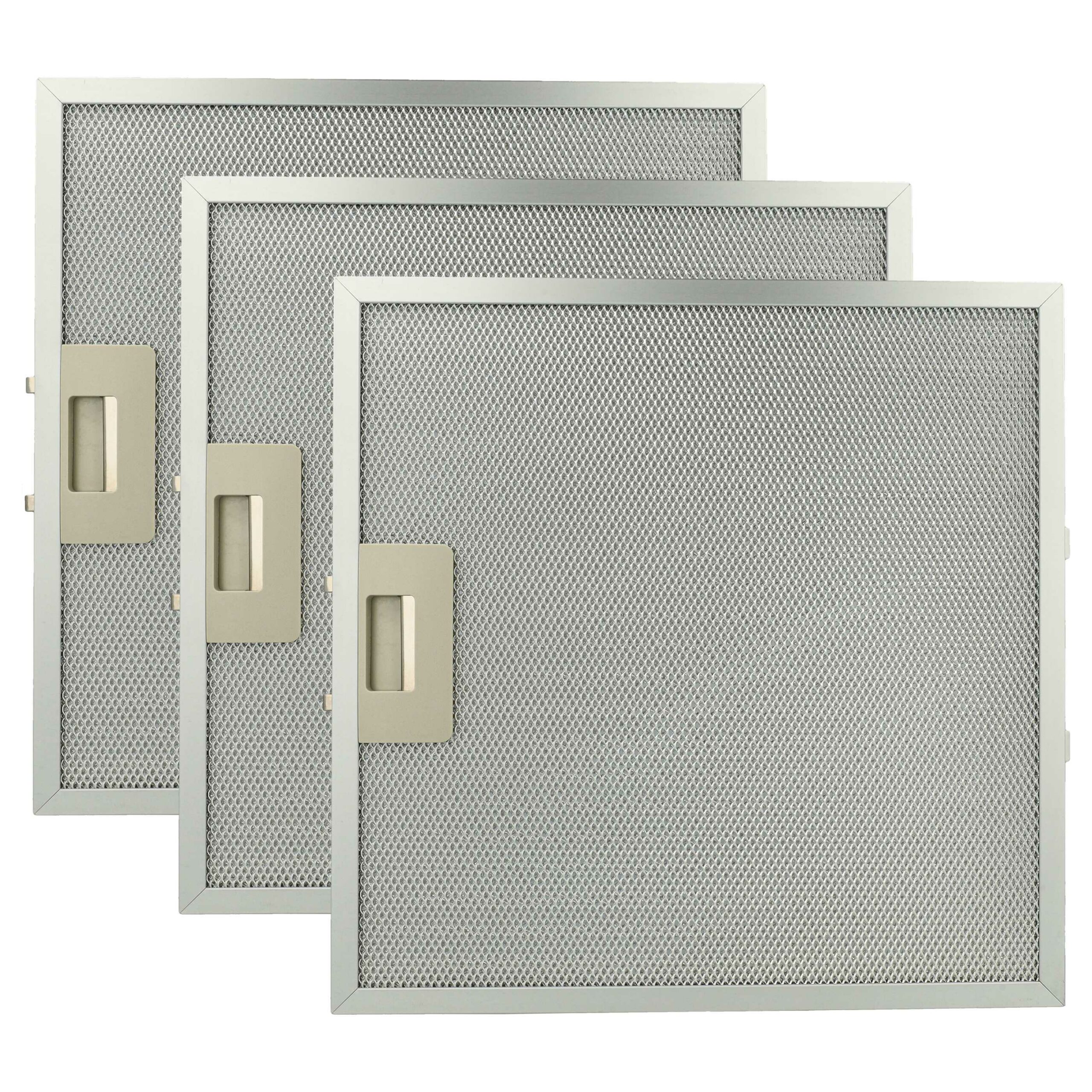 Pack 3x Filtro de Gordura em Metal vhbw - Compatível com Bauknecht 481248058144