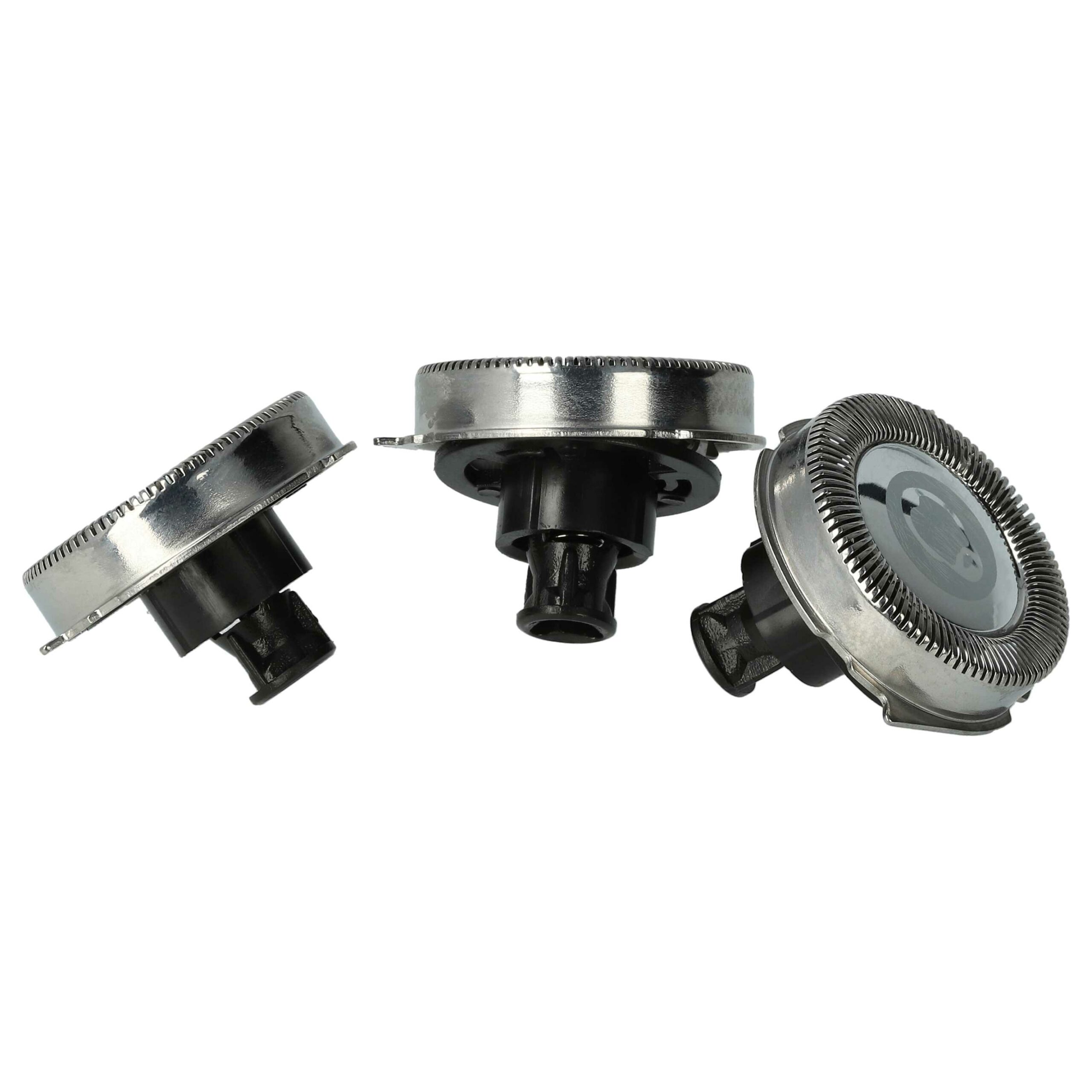 3x Cabeças de Corte para Raspadeira Philips RQ11, RQ32 - vhbw, Prata - Image 2