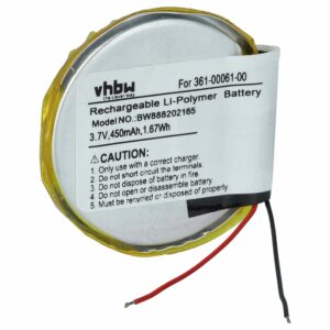 Bateria vhbw para Smartwatch Garmin PD3555w - 450 mAh 3.7V Li-Ion
