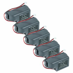 Pack de 5 Baterias vhbw 6V 1650mAh Li-MnO2 para Controladora RAID Mitsubishi MR-BAT6V1SET
