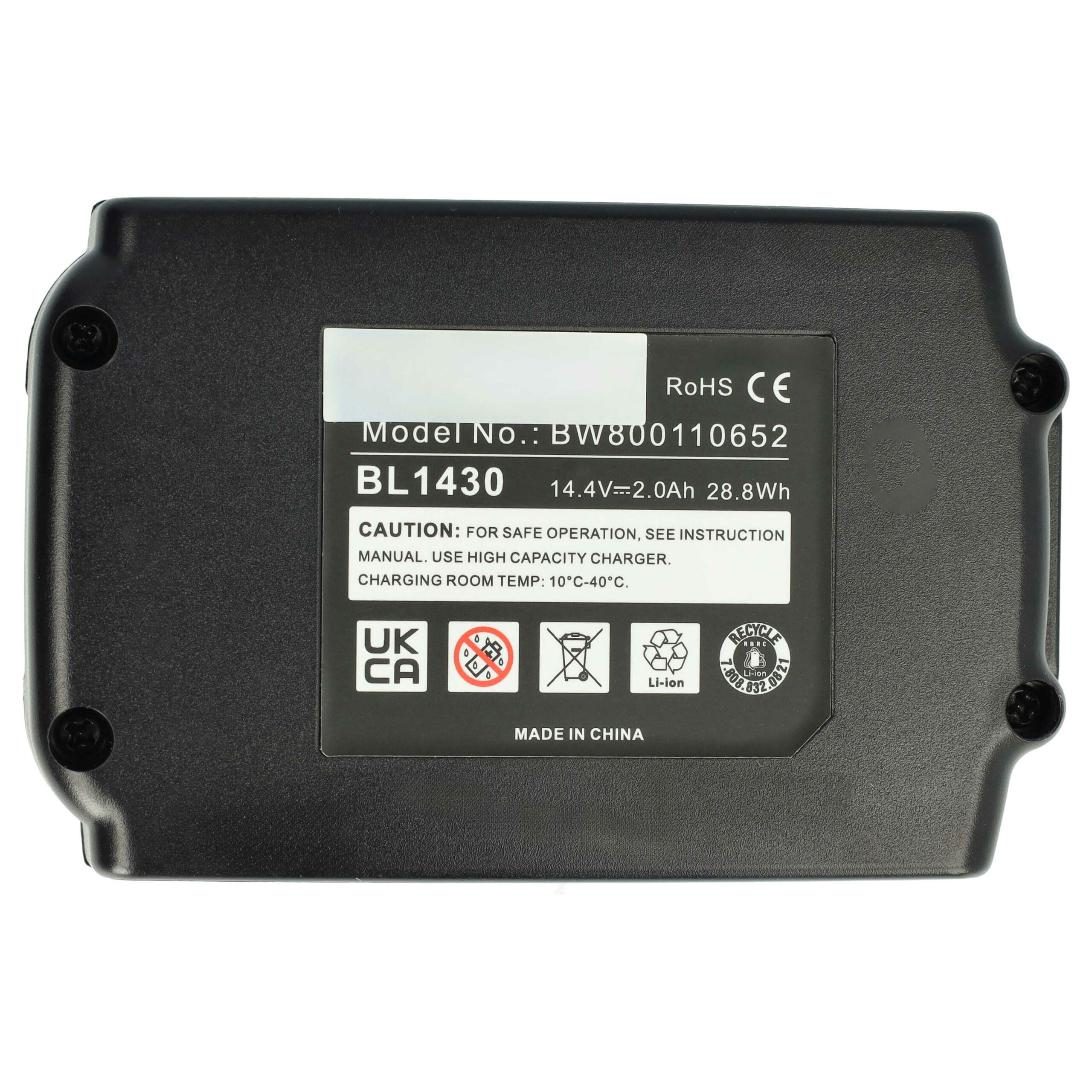 Bateria vhbw para Makita BL1415, BL1415N - 14,4 V, 2000 mAh, Li-Ion - Image 3