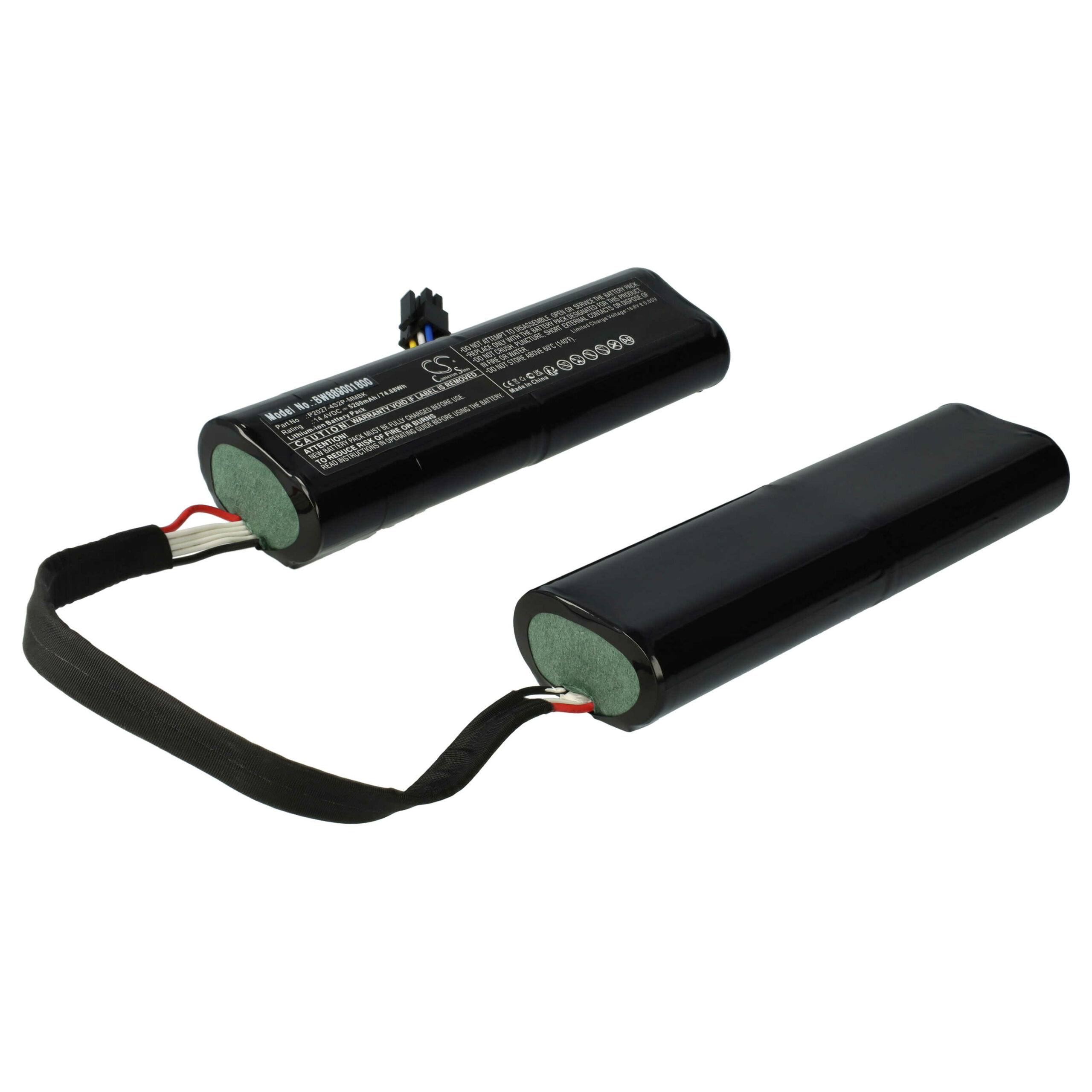 Bateria vhbw compatível com Xiaomi 5200mAh, 14.4V, Li-Ion (P2027-4S2P-MMBK, 754772) - Image 3