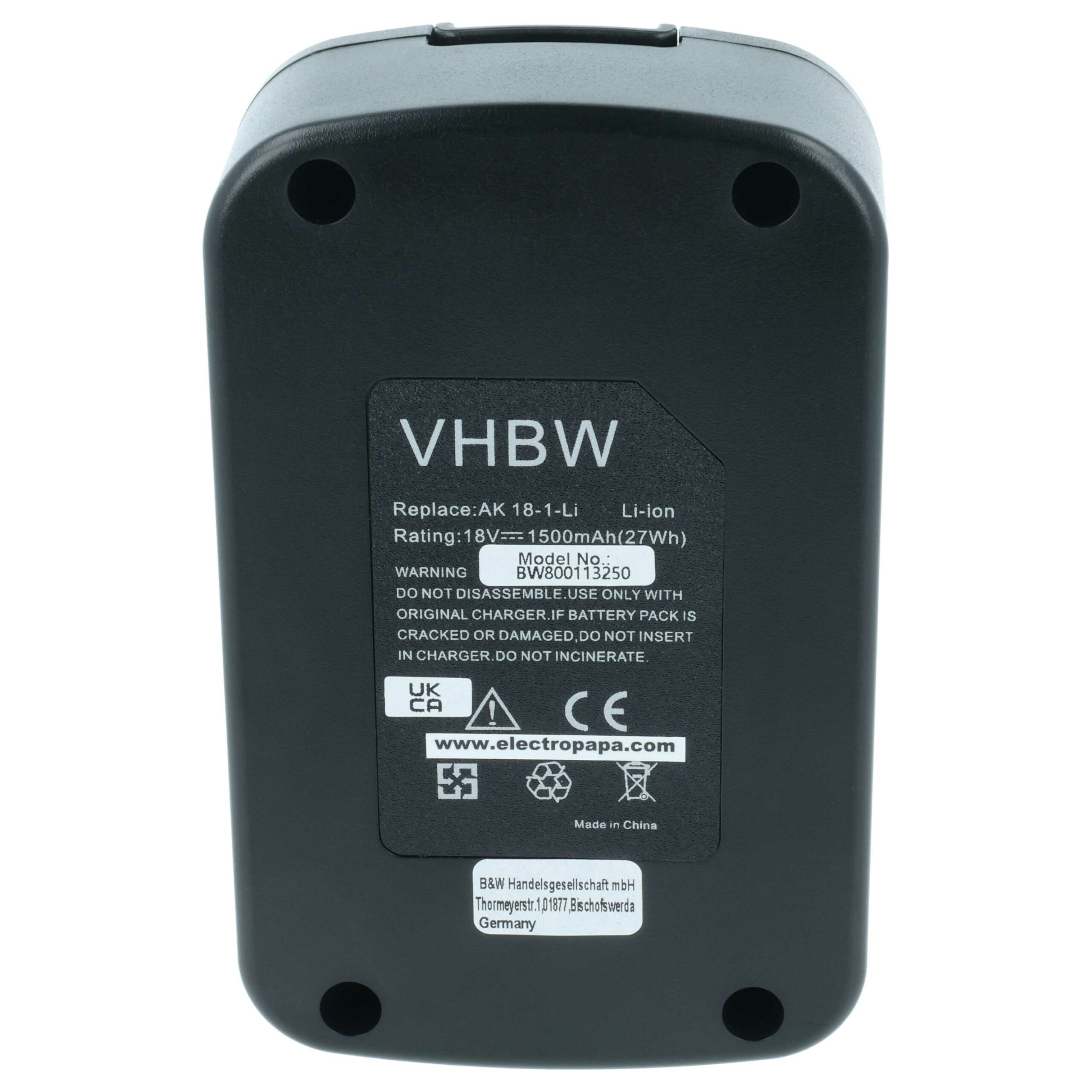Bateria vhbw 18V 1500 mAh Li-Ion para Matrix 120.300.650 - Image 3