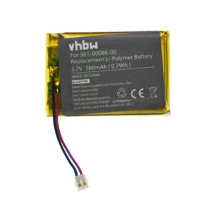 Bateria vhbw para Smartwatch Garmin 361-00086-00, 361-00072-10, 361-00072-00 - 180 mAh 3.7 V Li-polímero