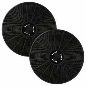 2x Filtro de Carvão Ativado Compatível com Klarstein 10035386 para Coifa - 16 cm