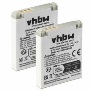 2x Bateria vhbw CGA-LB102 para telefone fixo Panasonic - 700 mAh 3.7 V Li-Ion