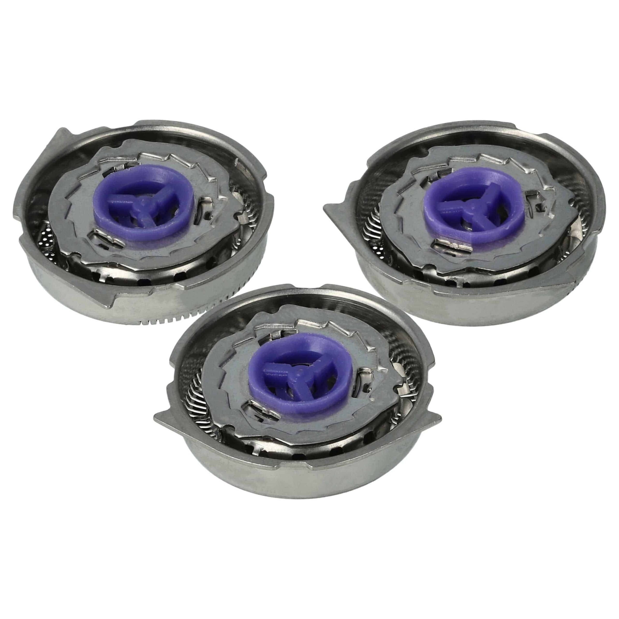3x Cabeças de Corte Substitutas Philips HQ6 para Máquina de Barbear Elétrica, Prateado - Image 2