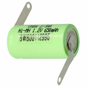 Bateria vhbw 2/3AA 650 mAh 1.2V NiMH para Veículos Telecomandados