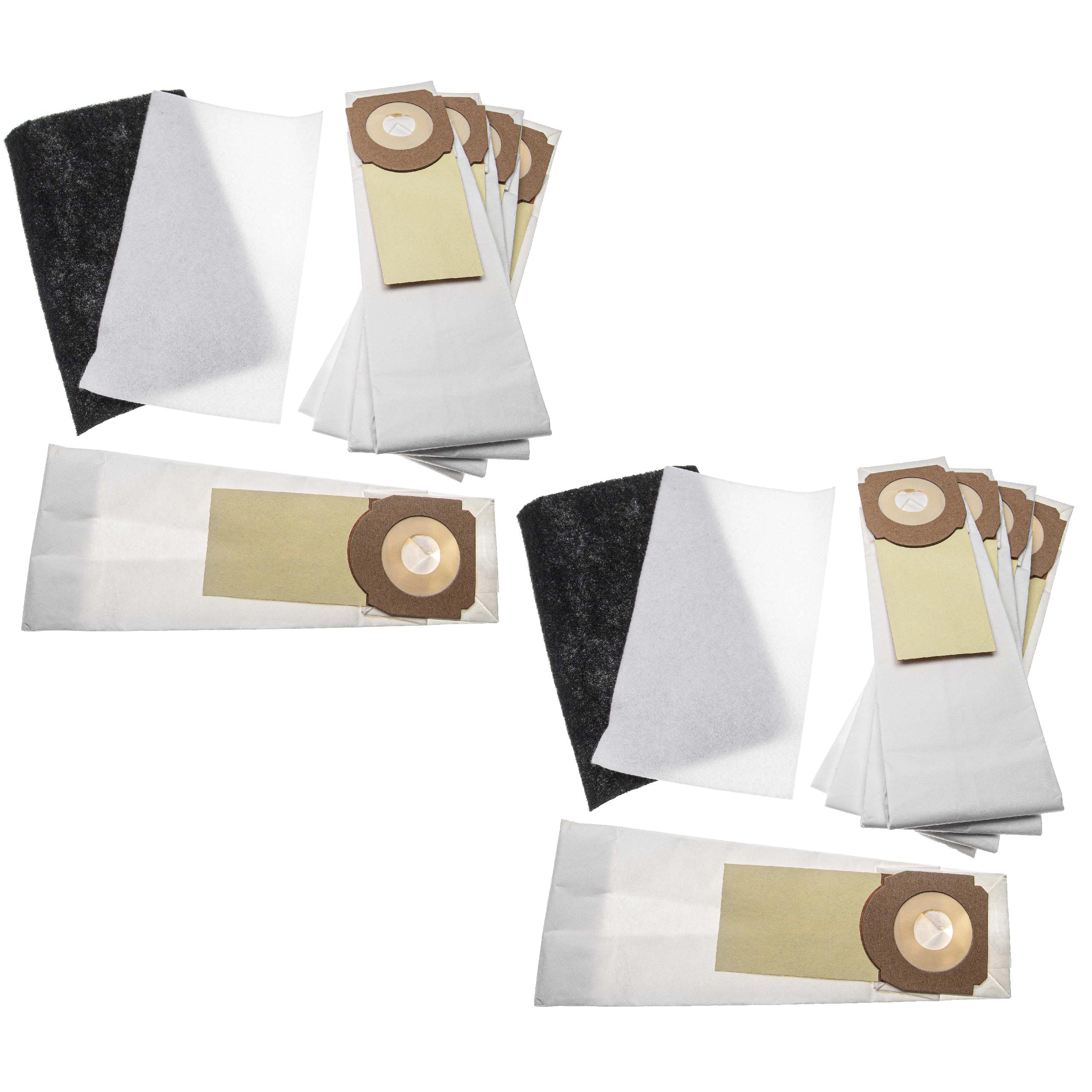 Conjunto Filtro + Saco (Papel) 14 Peças vhbw - Compatível Hoover H59, 35600279