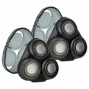 2x Cabeças de Barbear de Substituição Philips SH50/50 para Barbeador Elétrico Philips, Preto