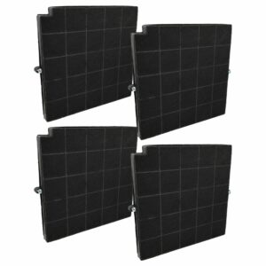 Filtro de Carvão Ativado vhbw para Exaustor AEG - Substituição Airforce AFCFCAF16CS (4 unidades)