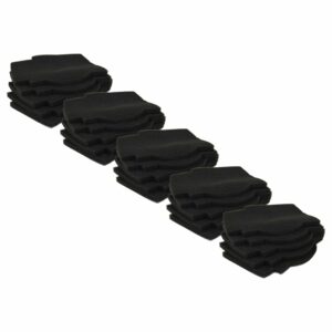 Pack de 25 Filtros de Ar para Lunos Silvento Vent - Preto vhbw