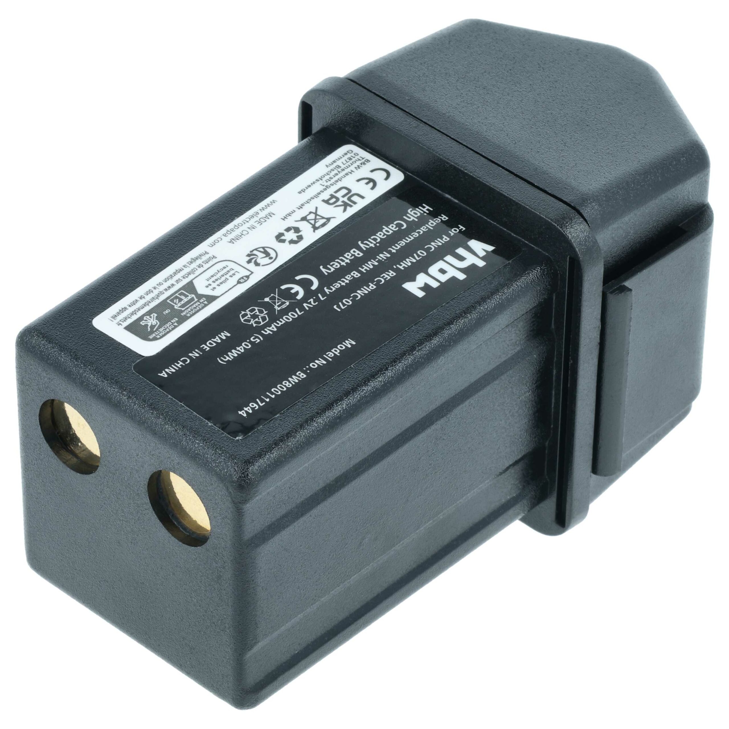 Bateria de Substituição para Comando Elca REC-PINC-07J, PINC 07MH - 700 mAh 7.2V NiMH vhbw