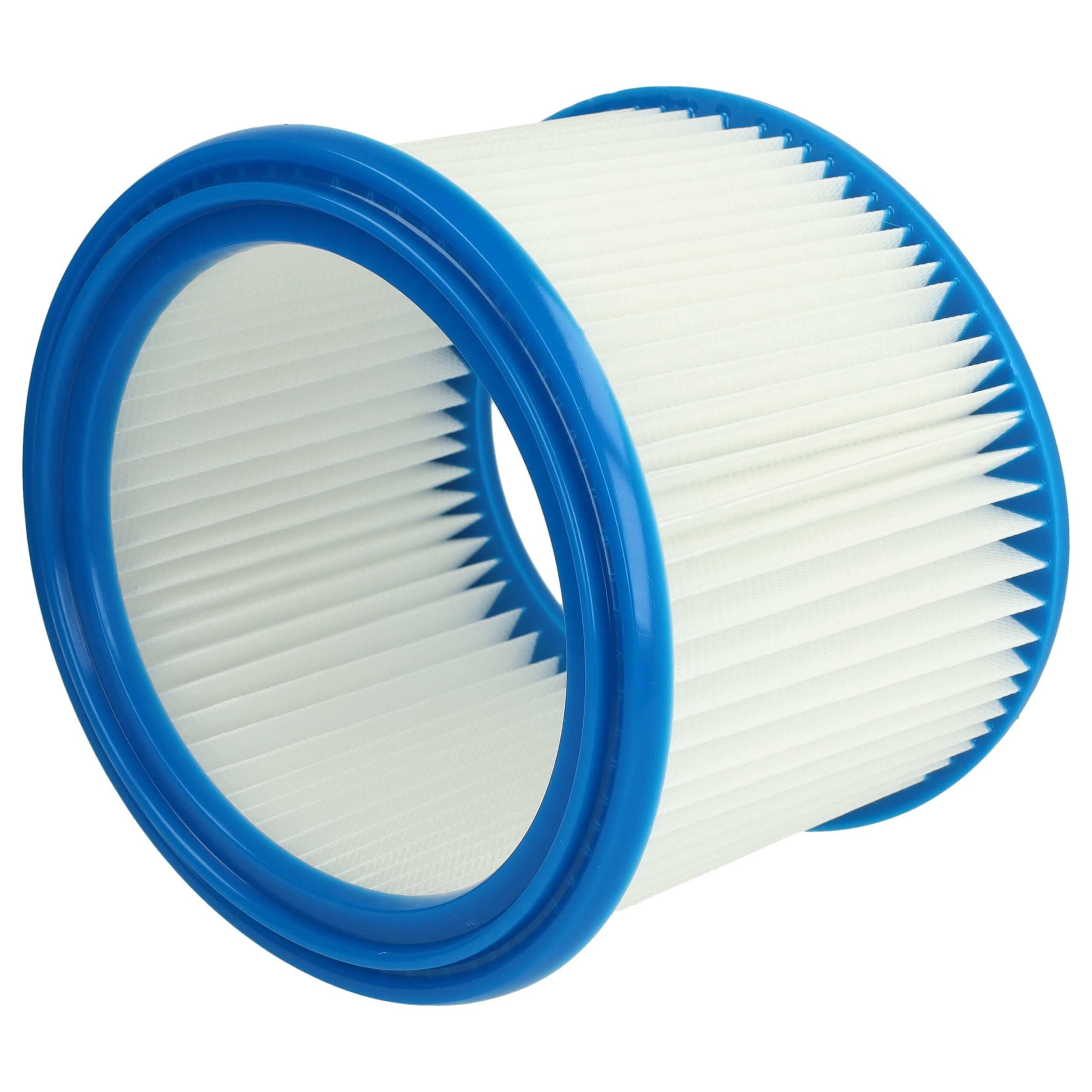 4x Filtro redondo vhbw substitui Bosch 2607432024 para aspiradores Bosch, branco/azul - Image 3