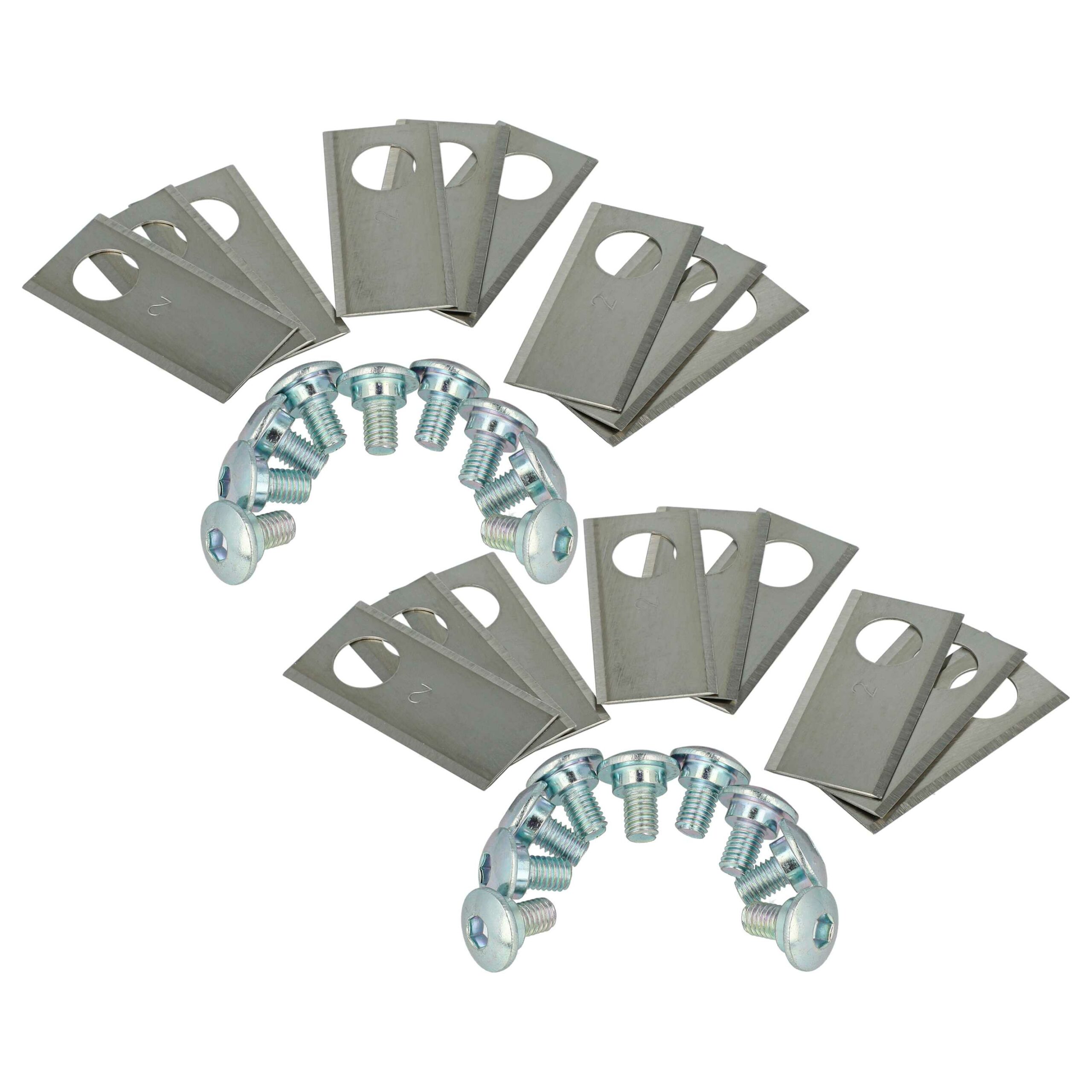 18x Lâminas de Substituição para Cortador de Relva Robô Honda 72515-VP7-C50 Aço Inoxidável Prata vhbw