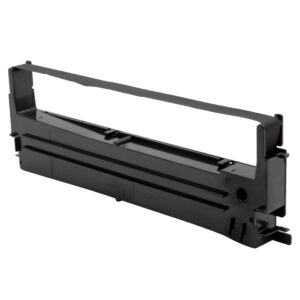 Fita de Tinta Compatível Epson C13S015624 para Impressoras Matriciais e Recibos - Preta vhbw