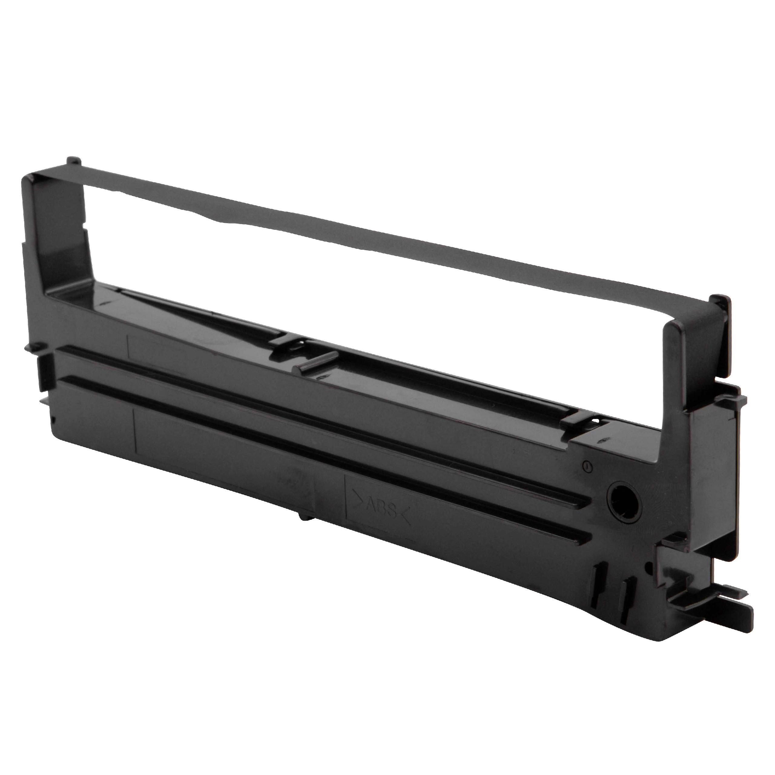 Fita de Tinta Compatível Epson C13S015624 para Impressoras Matriciais e Recibos - Preta vhbw