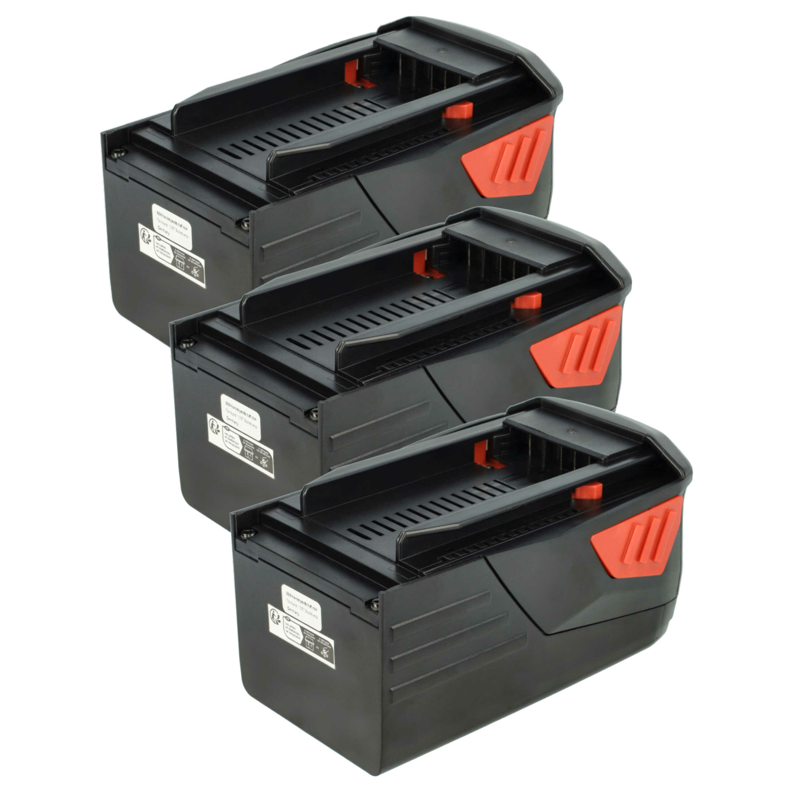 Pack 3x Bateria vhbw 36V 6000mAh para Hilti TE6-A36, TE6-ALi, CPC 36V, WSC 7.25-A36, TE 500-A36