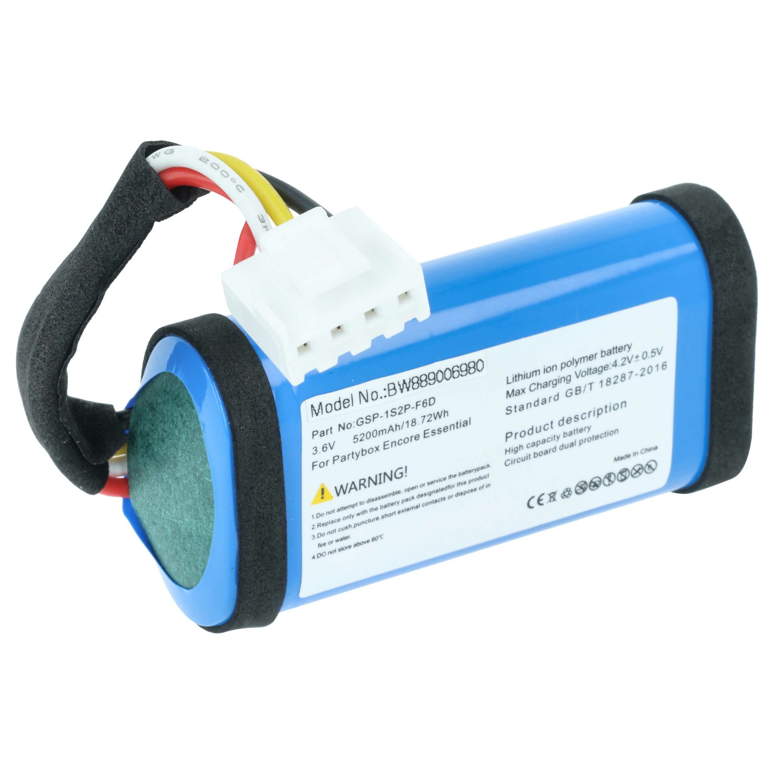 Bateria compatível JBL GSP-1S2P-F5A para Coluna JBL PARTYBOX ENCORE ESSENTIAL - Li-Ion 5200 mAh