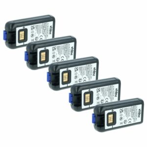 Pack 5x Baterias vhbw para Intermec 318-033-021, 318-033-001 - Scanner POS 6800 mAh 3.7V
