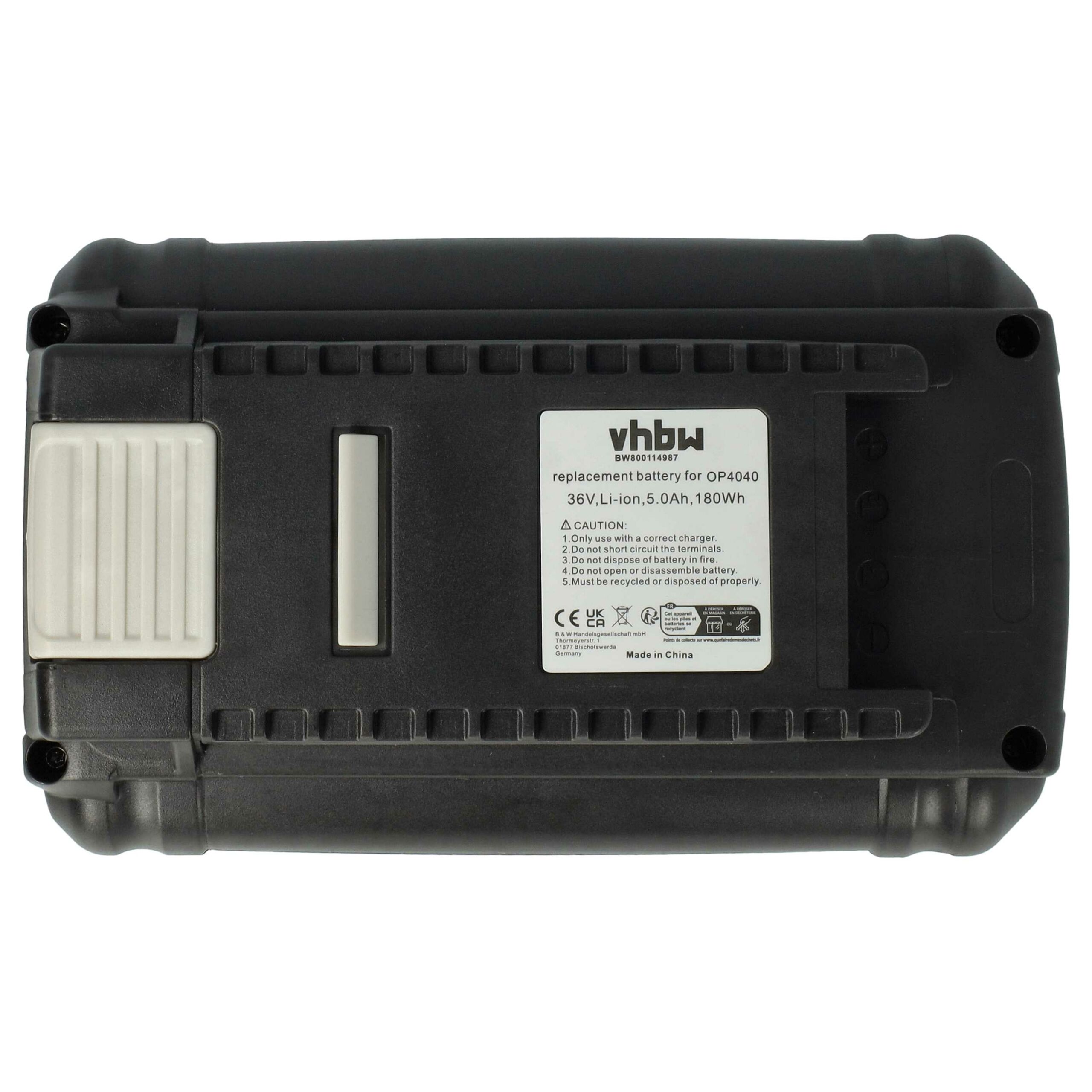 Bateria de substituição para Ryobi BPL3626, BPL3626D, BPL3640, BPL3640D, BPL3650 - 5 Ah 36 V Li-Ion - Image 3