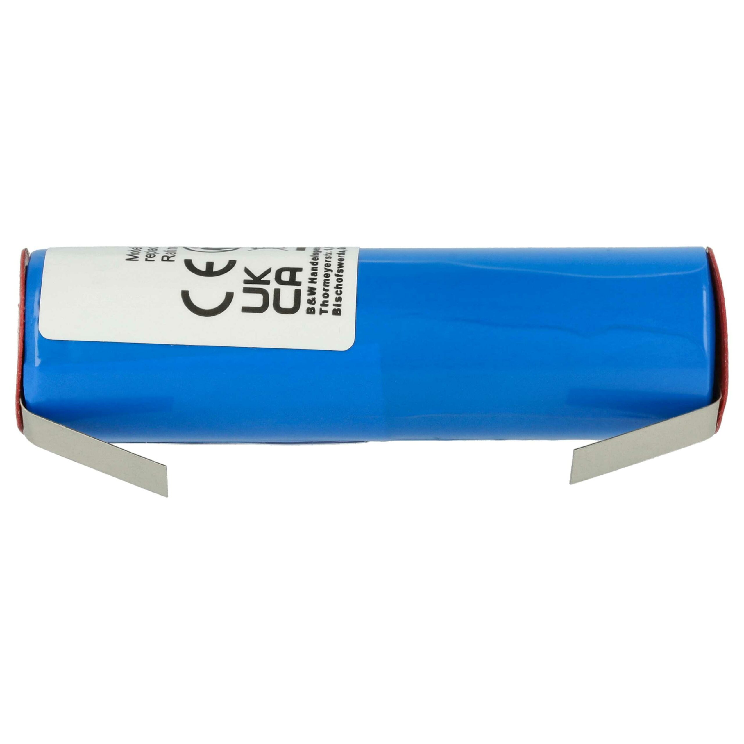 Bateria de Botão vhbw 2.6 Ah 3.7V Li-Ion com Etiqueta de Soldadura U - Image 4