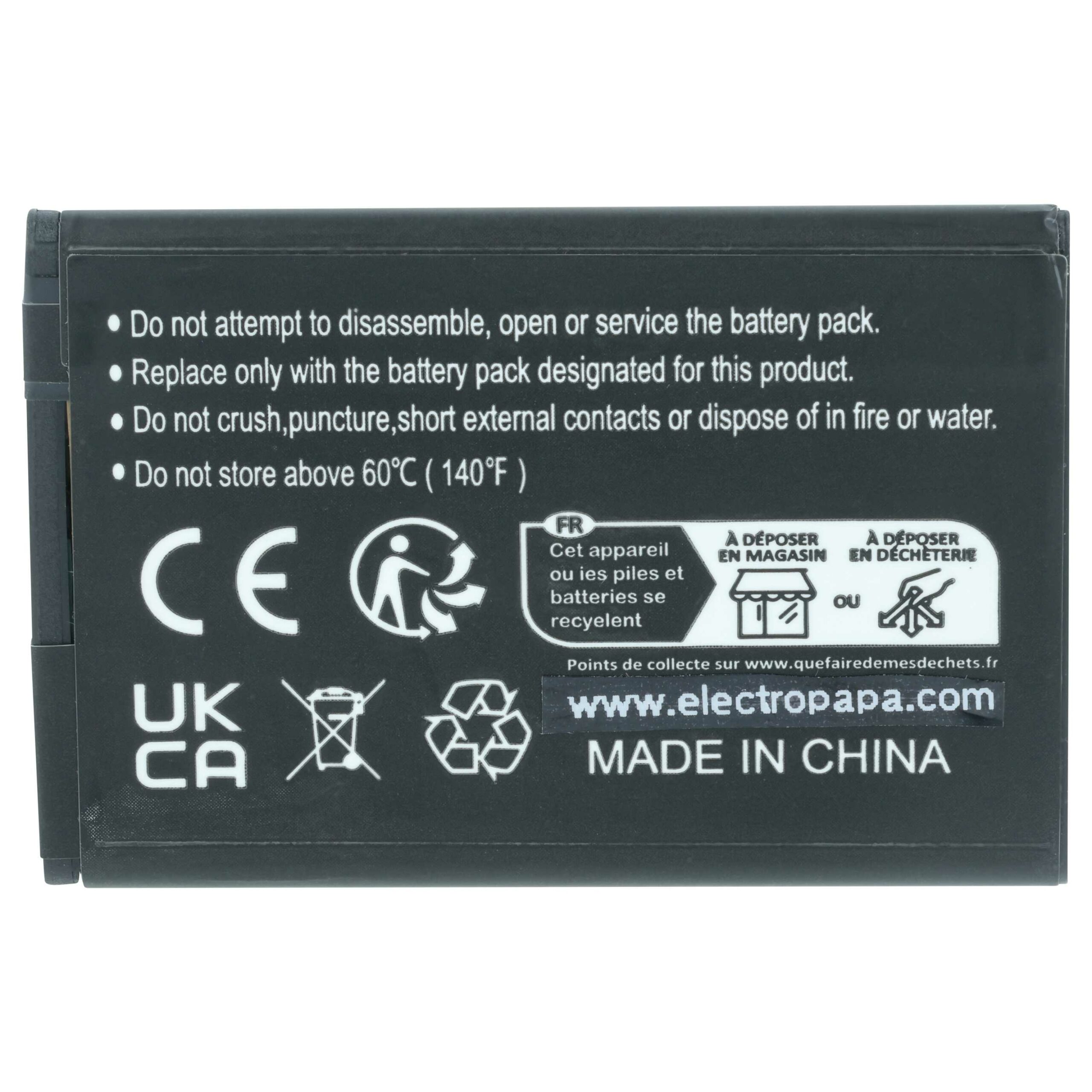 Bateria vhbw 1500 mAh 3.7V Li-Ion para Panasonic KX-PRA10EX, KX-PRA10 - Image 4