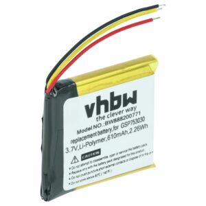 Bateria vhbw para Auscultadores Wireless JBL - 610 mAh 3.7V Li-polymer